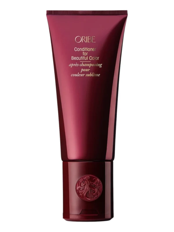 oribe-conditioner-for-beautiful-color-200ml-frontal Envase frontal de Oribe Conditioner for Beautiful Color de 200 ml, acondicionador protector para cabello teñido