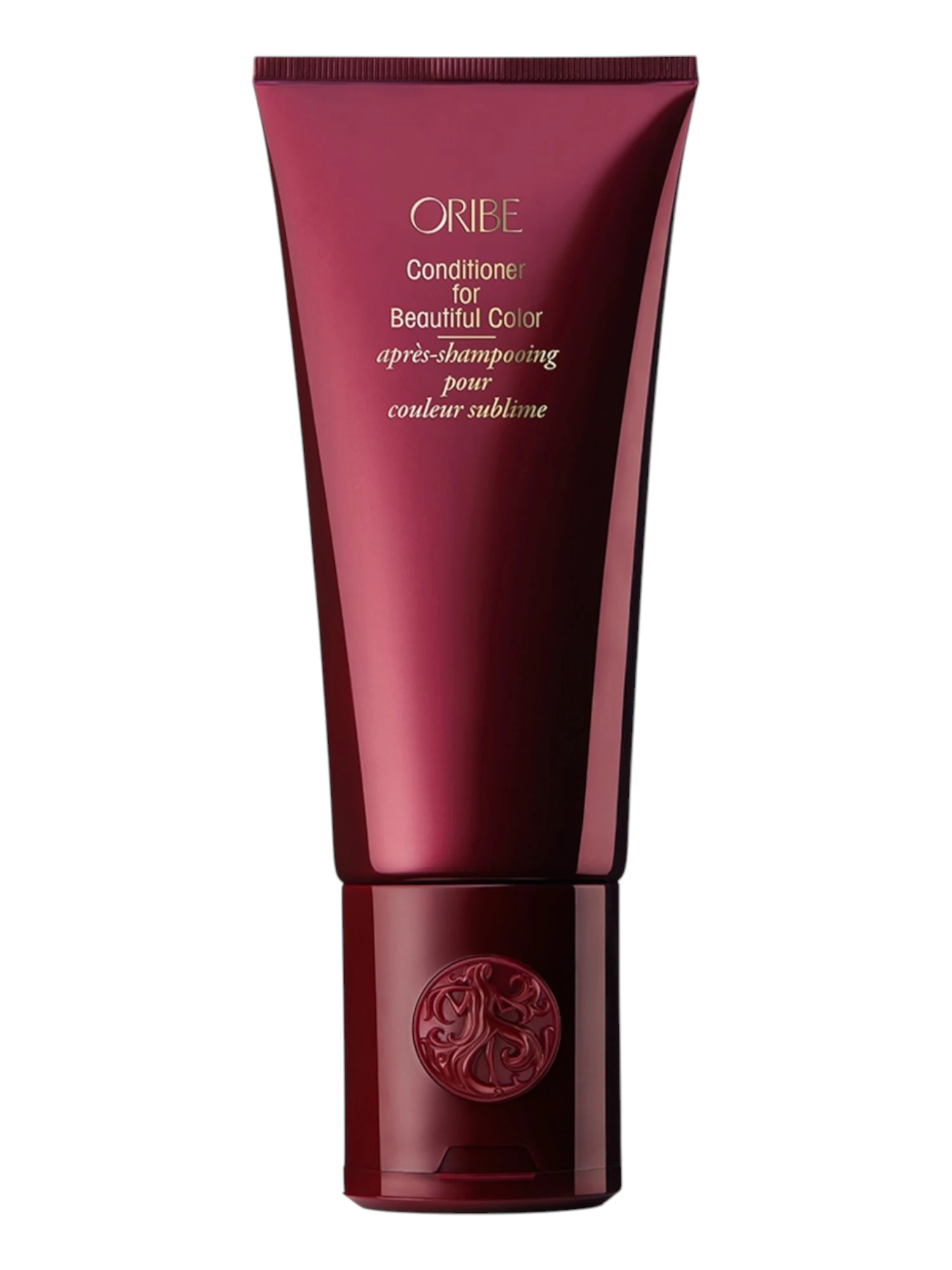 Envase frontal de Oribe Conditioner for Beautiful Color de 200 ml, acondicionador protector para cabello teñido