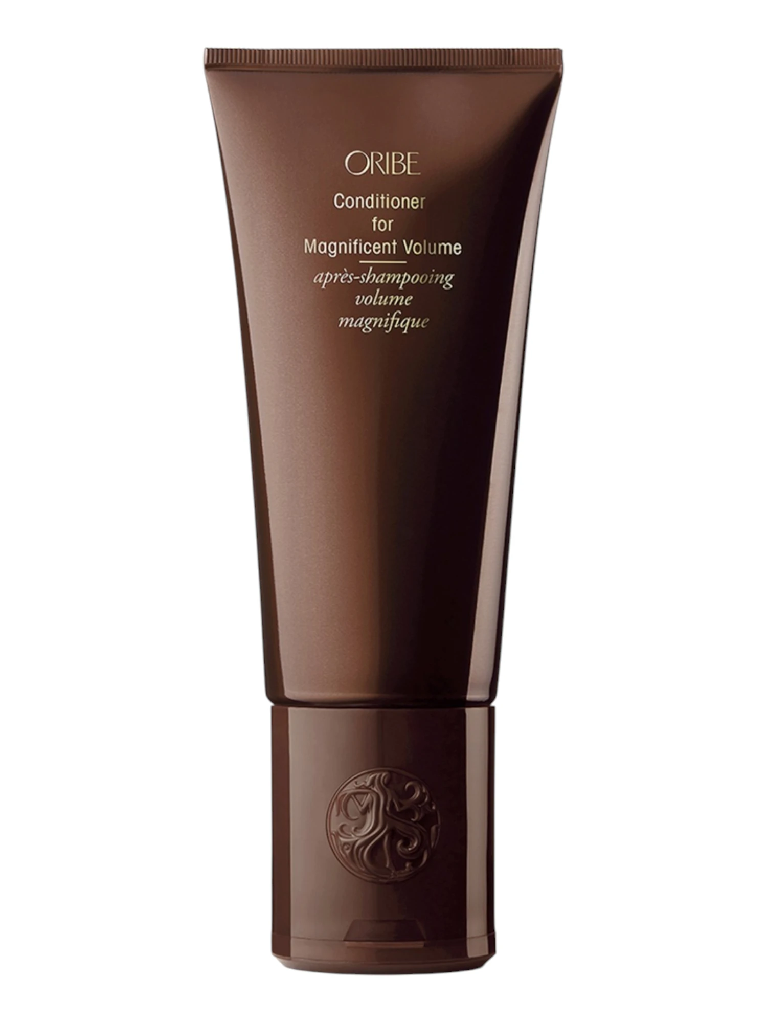 Envase frontal de Oribe Conditioner for Magnificent Volume de 200 ml, acondicionador para densidad y cuerpo