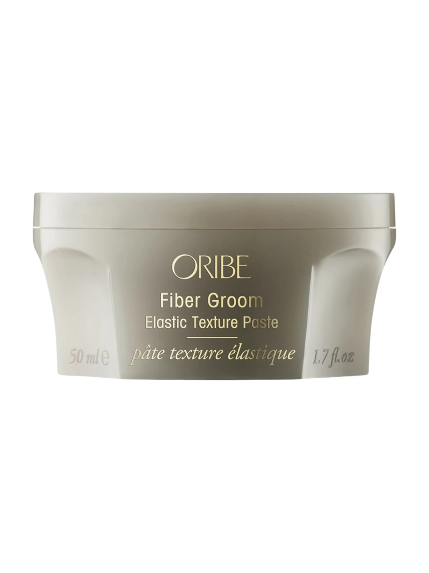 Envase frontal de Oribe Fiber Groom Elastic Texture Paste de 50 ml para textura elástica
