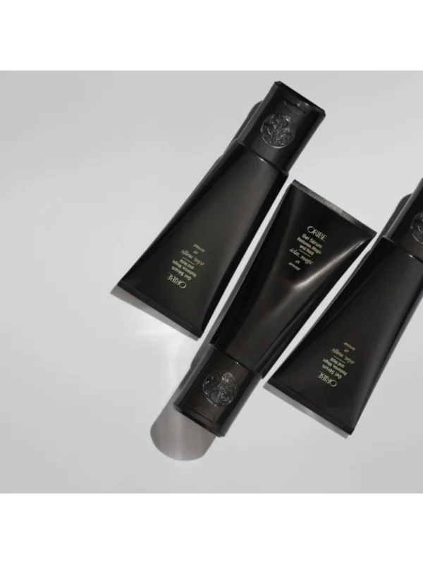 Composición estética de Oribe Gel Sérum Radiance Magic and Hold resaltando su acabado premium