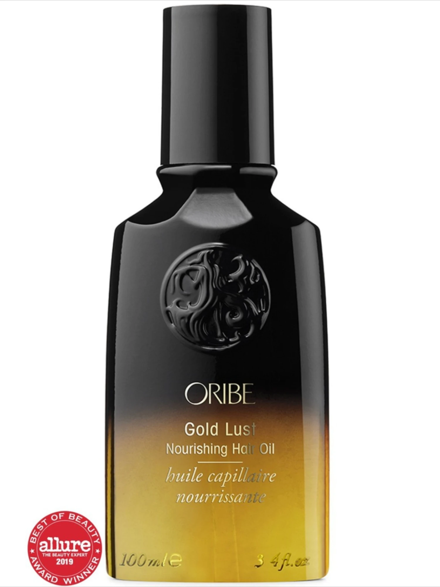 Aceite capilar nutritivo Oribe Gold Lust Nourishing Hair Oil en envase de 100 ml