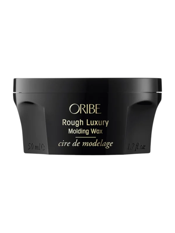 oribe-rough-luxury-molding-wax-frontal Vista frontal del envase de Oribe Rough Luxury Molding Wax de 50 ml