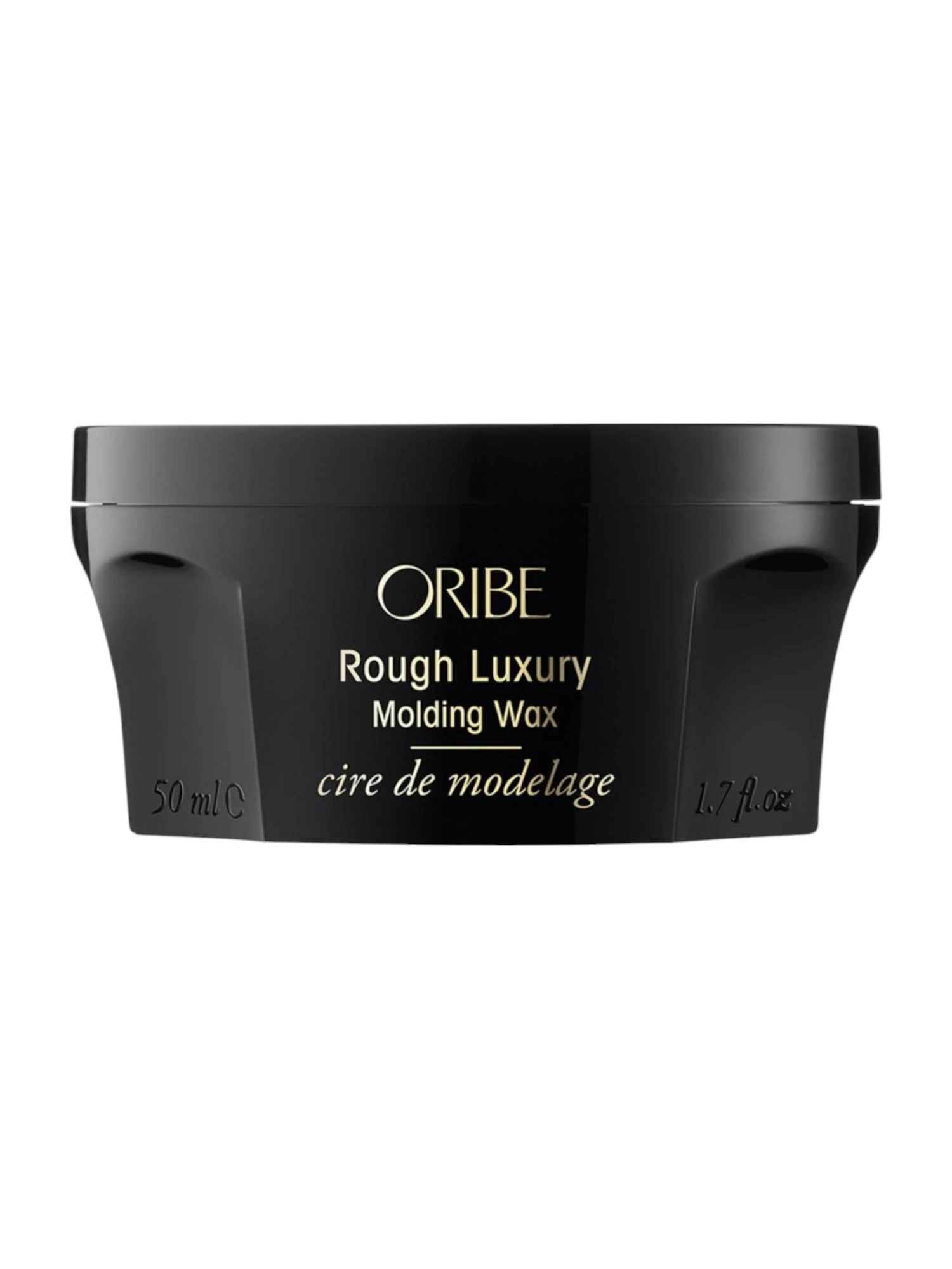 Vista frontal del envase de Oribe Rough Luxury Molding Wax de 50 ml