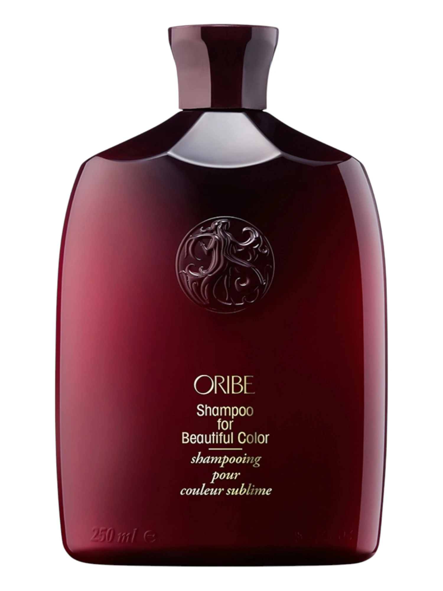 Envase frontal de Oribe Shampoo for Beautiful Color de 250 ml, champú protector para cabello teñido