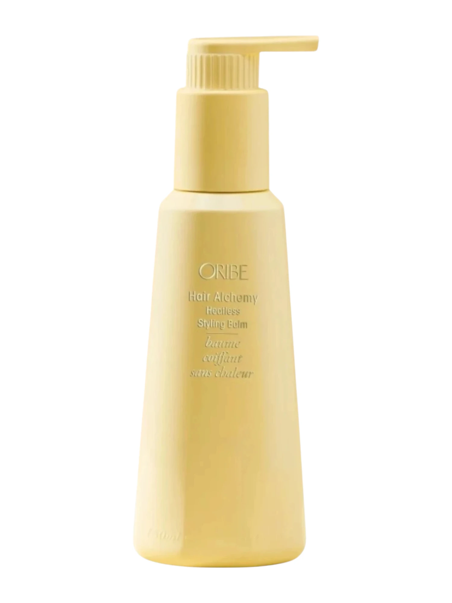Bálsamo de peinado sin calor Hair Alchemy de Oribe en envase original sobre fondo claro