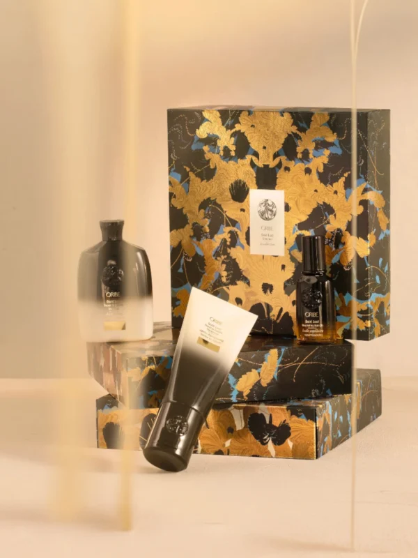 Cofre Oribe Gold Lust Ritual Set presentación de regalo premium