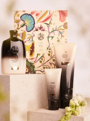 Set completo Oribe Gold Lust Ritual con champú, acondicionador y mascarilla reparadora