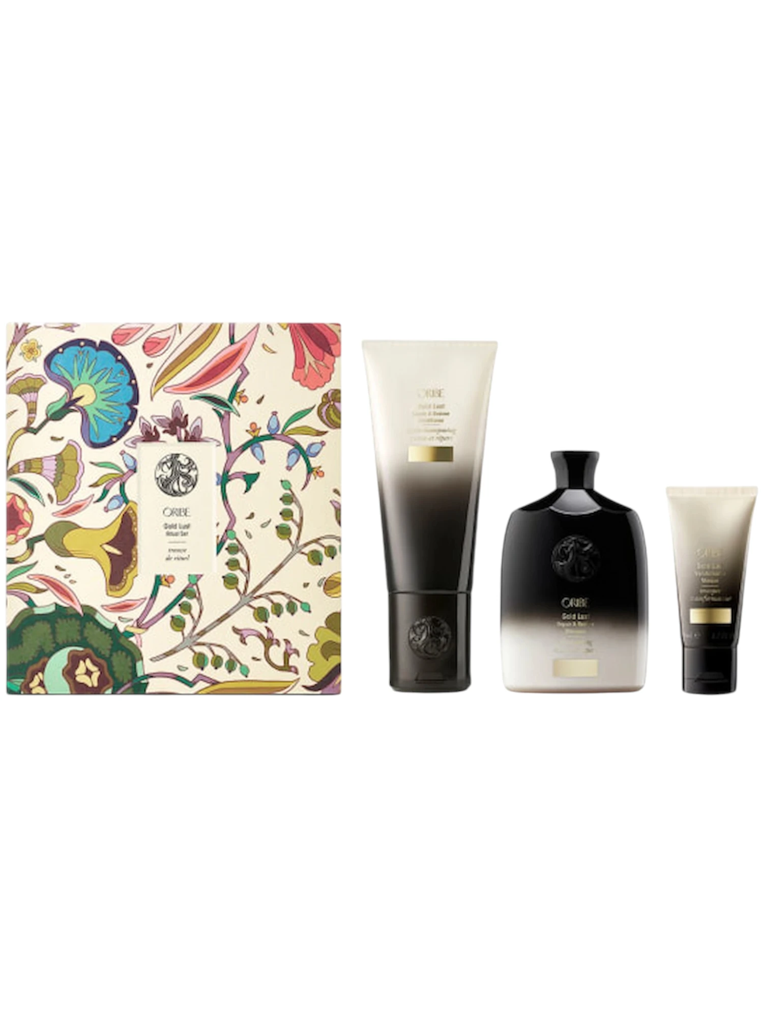 Oribe Gold Lust Ritual Set con champú, acondicionador y mascarilla