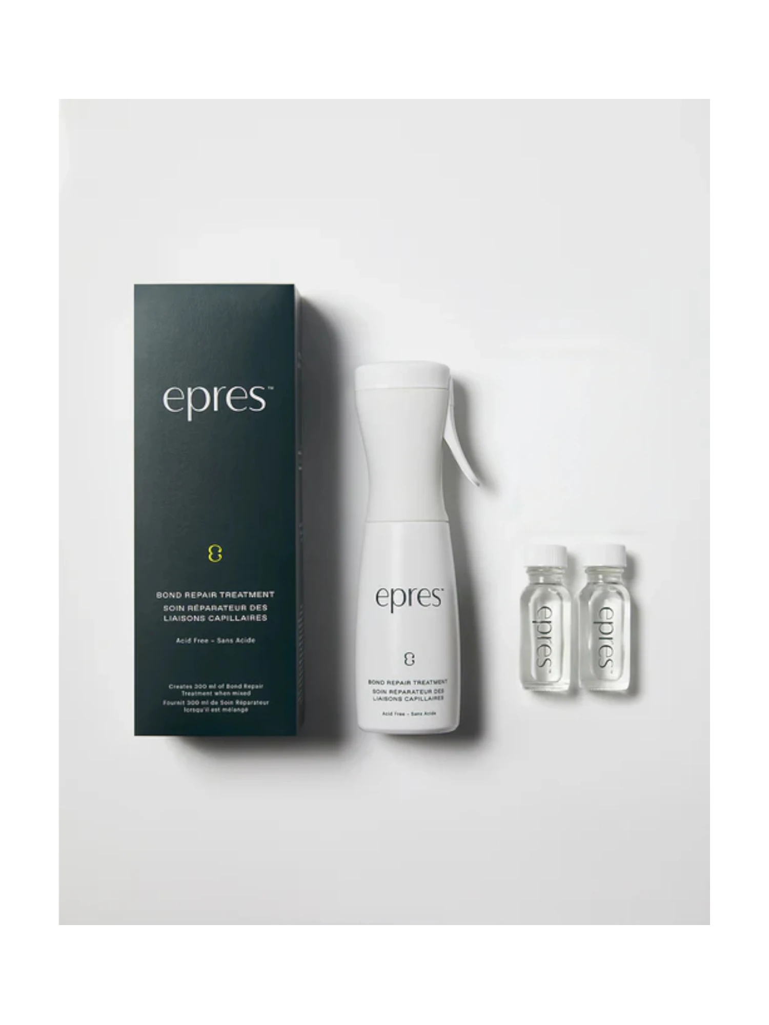 Kit inicial Epres Bond Repair Treatment con spray reutilizable y viales concentrados