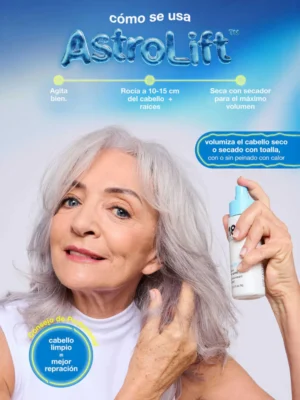 Modo de uso del spray de volumen reparador K18 AstroLift
