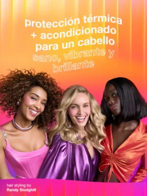 Cabello sano y brillante tras usar el acondicionador HeatBounce Heat Protectant