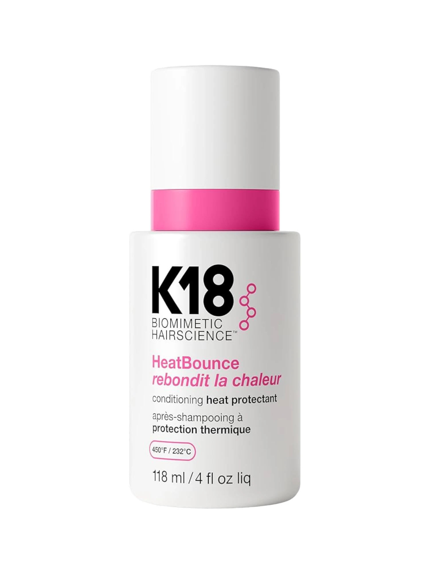 K18 HeatBounce Conditioning Heat Protectant acondicionador sin aclarado con protección térmica hasta 230 grados