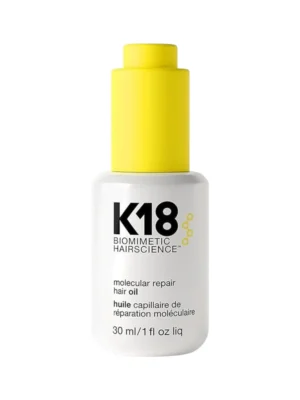 Aceite capilar K18 Molecular Repair Hair Oil con tecnología biomimética para reparación molecular del cabello