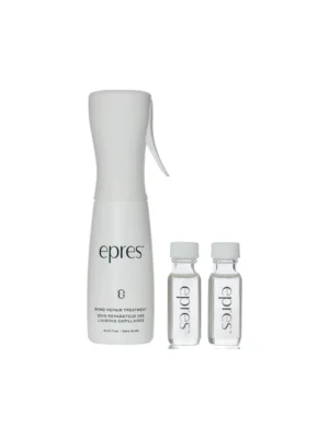 Spray reutilizable Epres Bond Repair Treatment acompañado de viales concentrados