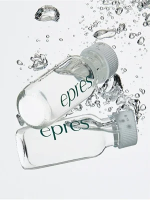 Tratamiento reparador capilar Epres Bond Repair en frascos con efecto agua y movimiento