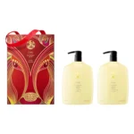 Hair Alchemy Liter Set de Oribe edición limitada Año del Caballo con champú, acondicionador y bolsa de diseño de Chris Chun.