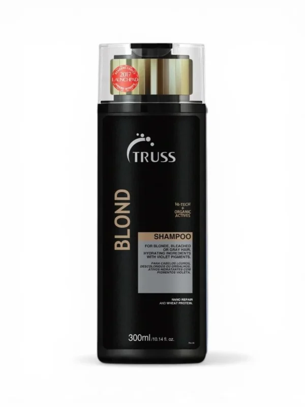 Truss Blond Champú 300 ml champú matizador para cabellos rubios decolorados y canosos