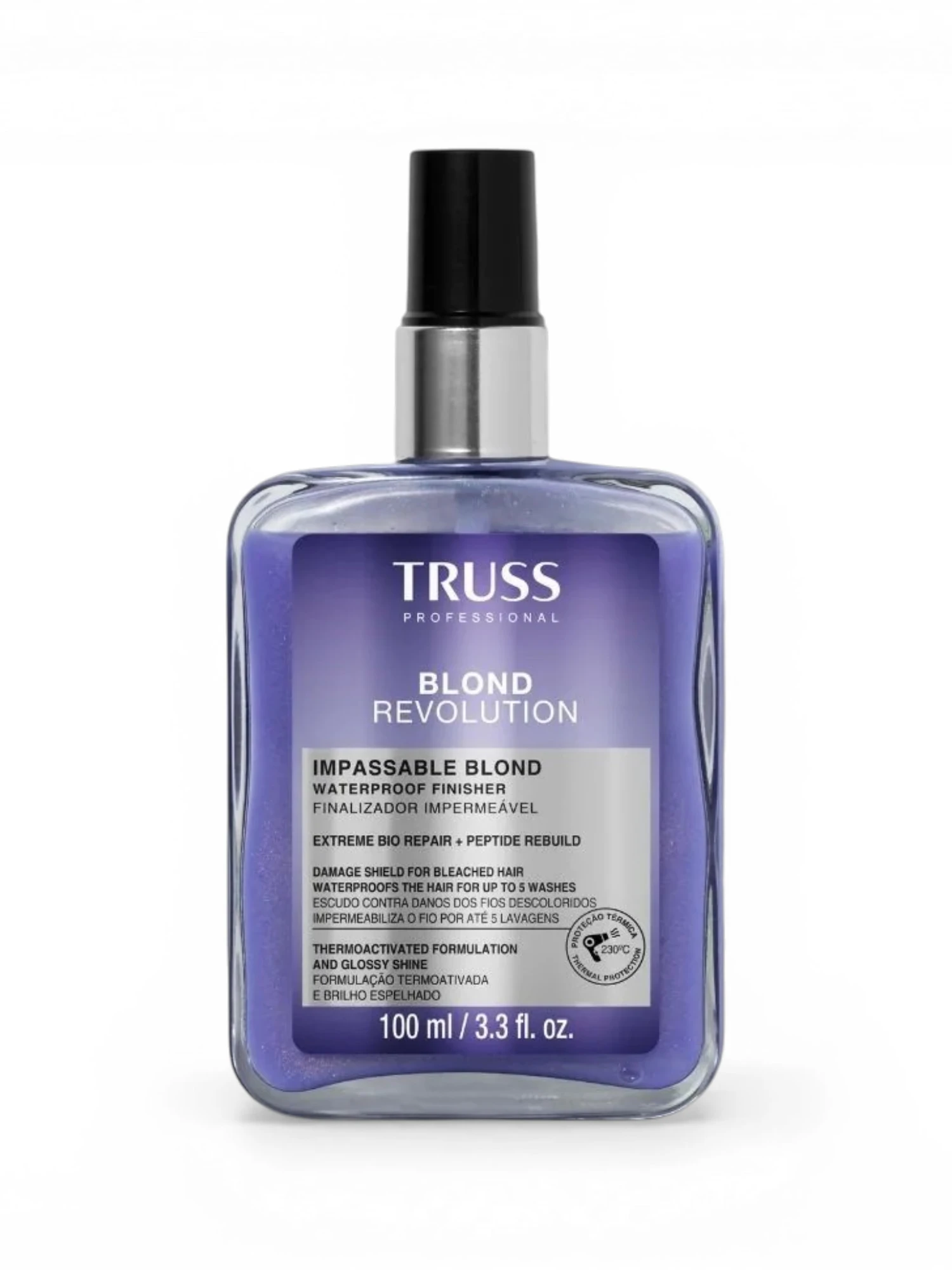 Truss Blond Revolution Impassable Blond 100 ml spray protector térmico antifrizz para cabello rubio