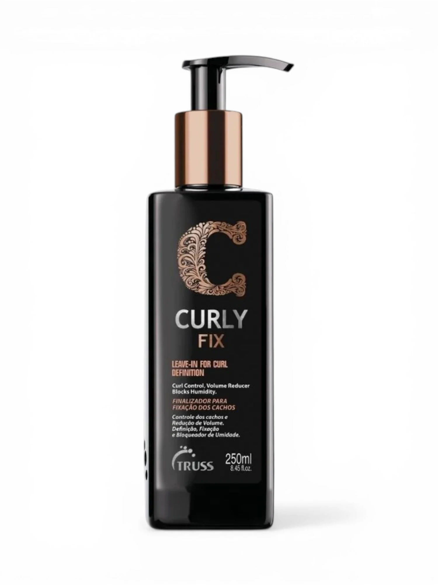 Truss Curly Fix 250 ml crema definidora de rizos envase frontal