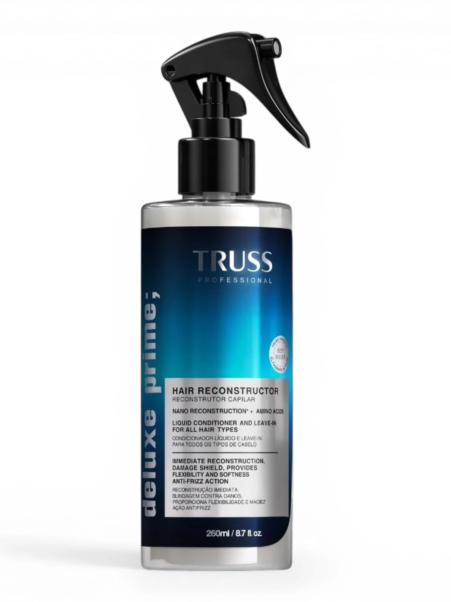Truss Deluxe Prime 260 ml tratamiento multifuncion reparador y protector termico capilar