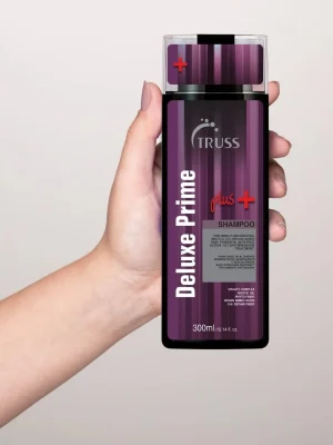 Truss Deluxe Prime Plus Shampoo 300 ml detalle del envase producto profesional reparador