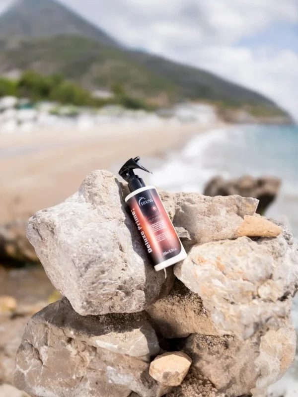 Truss Deluxe Prime Summer en playa spray protector capilar frente a sol sal y cloro