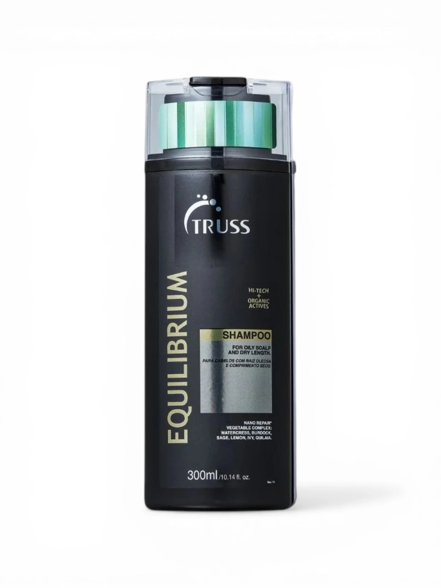Truss Equilibrium Shampoo 300 ml champú equilibrante para raíz grasa y puntas secas