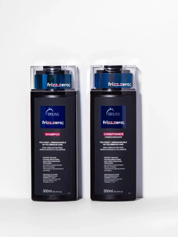 Truss Frizz Zero Shampoo y Conditioner pack tratamiento antiencrespamiento profesional
