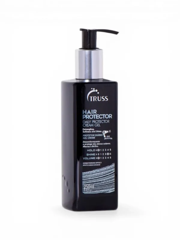 Truss Hair Protector 250 ml envase con dosificador sobre fondo blanco