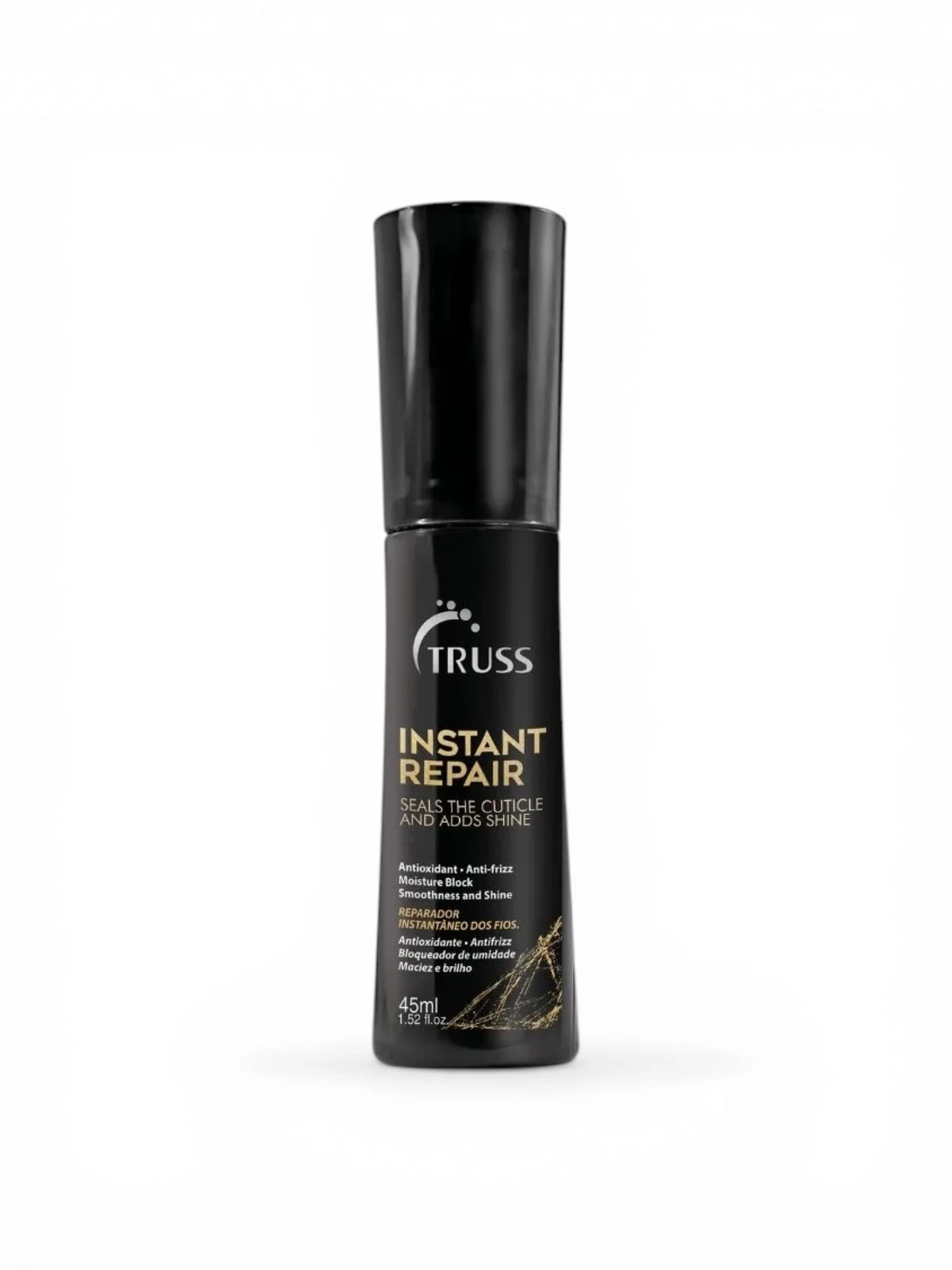 Truss Instant Repair 45 ml envase negro sobre fondo blanco