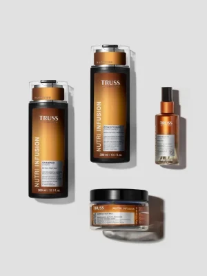 Gama Truss Nutri Infusion completa con champú acondicionador mascarilla y aceite nutritivo
